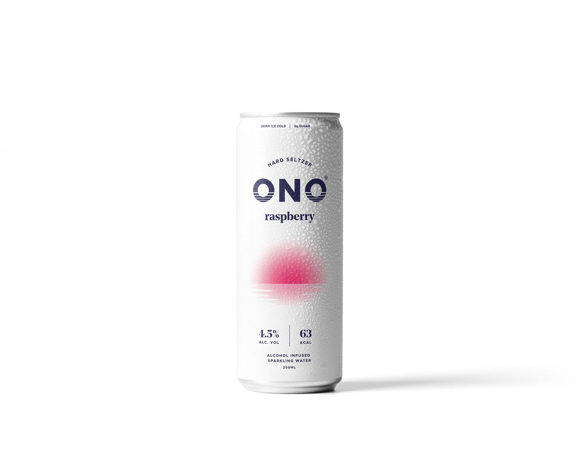 ONO Hard Seltzer Raspberry white